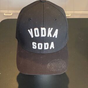 Vodka Soda Embroidered Black Baseball Cap